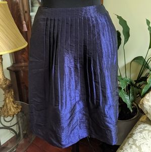 Purple Pleated Skirt